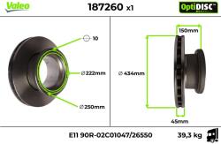 VALEO Disc frana VALEO 187260 (187260)