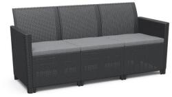 Keter Claire Műrattan Kerti3 üléses Kanapé