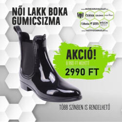 Női Lakk Gumicsizma (DÍJTALAN SZÁLLÍTÁSSAL)