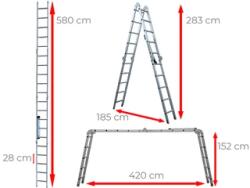 Ztrust ML405B scara multifunctionala cu 4 segmente (ML405B)