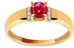 Heratis Forever Gyűrű központi, utánzott rubinnal, Nyra, sárga arany, 9K IZ31055HR