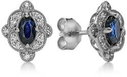  Ainsley gyémánt fülbevaló zafírral, 14K fehérarany KU2185AN