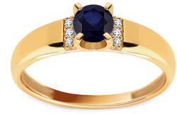 Heratis Forever Gyűrű központi, utánzott zafírral Nyra, sárga arany, 9K IZ31048HR