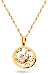 Heratis Forever Sárga arany karika medál Skorpió, 9K IZ31397HR