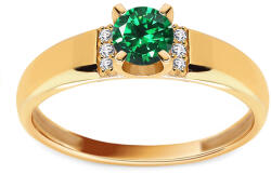 Heratis Forever Gyűrű központi, utánzott smaragddal Nyra, 9K sárga arany IZ31057HR