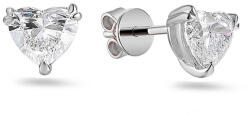 Heratis Forever Szív alakú fülbevaló lab-grown gyémánttal, 14K fehérarany IZLG1516A