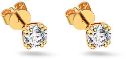 Heratis Forever Fülbevaló Louisa lab-grown gyémánttal, sárga arany 14K IZLG1515