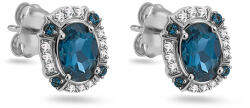  Adrienne gyémánt fülbevaló London Blue topázzal, 14K fehérarany KU2186AN