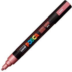 uni Marker UNI Posca PC-5M, varf rotund, 1.8-2.5mm Rosu metalizat (M641)
