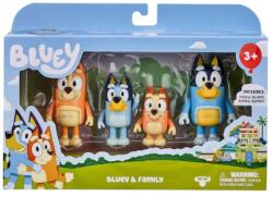 Moose Bluey: Set de figurine de familie cu 4 personaje figurine (BLU13009) Figurina
