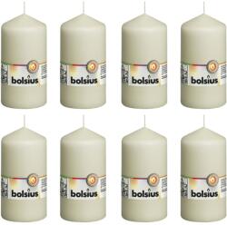 Bolsius Pillar candle ivory 8 pcs 130x68 mm