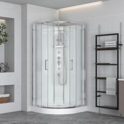 WASSERBURG CLARITY Wasserburg zuhanykabin fehér hátfallal (2570WH-90)