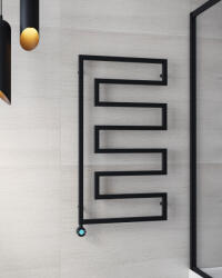 WASSERBURG E-STYLE BLACK Törölközőszárító radiátor 138x60 (20.25956B)