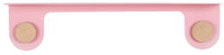 Gazzda Hook rózsaszín fali polc 2 akasztóval, hossz 60 cm - Gazzda