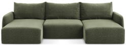 Makamii Zöld kinyitható-tárolóhelyes sarokkanapé Kalena - Makamii