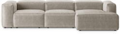 Cosmopolitan Design Bézs kordbársony sarokkanapé (jobb oldali-heverő résszel) Bergamo - Cosmopolitan Design - bonami - 866 992 Ft