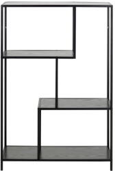 Actona Fekete könyvespolc 77x114 cm Seaford - Actona