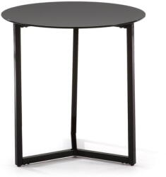 Kave Home Marae fekete tárolóasztal, ⌀ 50 cm - Kave Home