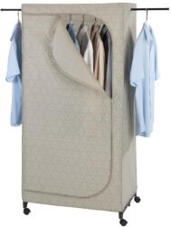Wenko Bézs textil ruhásszekrény 75x160 cm Balance - Wenko