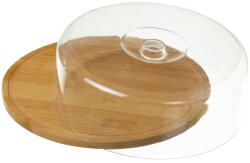 Casa Selección Bamboo köralakú fedeles bambusz tálca - Casa Selección