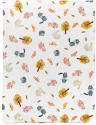 Mijolnir Fehér muszlin gyerek takaró 75x100 cm Forest - Mijolnir