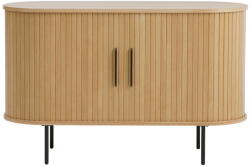 Unique Furniture Natúr színű komód tolóajtóval, tölgyfa dekorral 120x76x45 cm Nola - Unique Furniture