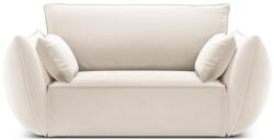 Mazzini Sofas Bézs bársony fotel Vanda - Mazzini Sofas