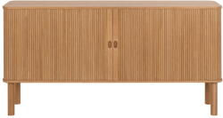 Actona Natúr színű alacsony komód tolóajtóval, tölgyfa dekorral 160x80 cm Langley - Actona