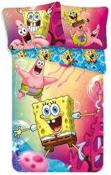 Jerry Fabrics Egyszemélyes pamut gyerek ágyneműhuzat 140x200 cm Sponge Bob - Jerry Fabrics