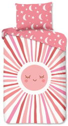 Good Morning Rózsaszín egyszemélyes pamut gyerek ágyneműhuzat 140x200 cm Sunny - Good Morning