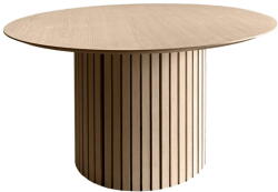 Actona Kerek étkezőasztal tölgyfa dekoros asztallappal ø 120 cm Linley - Actona