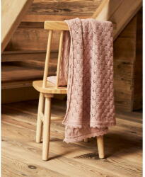 Kave Home Rózsaszín pamut kötött gyerek takaró 70x100 cm Ria - Kave Home