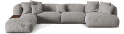 Micadoni Világosszürke moduláris sarokkanapé (bal oldali-U alakú) Martina - Micadoni Home