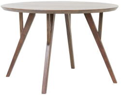 Light & Living Barna kerek étkezőasztal akácfa asztallappal ø 140 cm Quenza - Light & Living