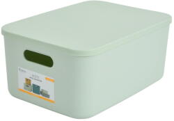 Homéa Világoszöld fedeles műanyag tárolódoboz 35, 5x25, 5x16 cm - Homéa