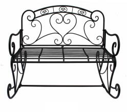 Garden Pleasure Fekete fém kerti pad Dares - Garden Pleasure