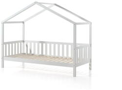 VIPACK Dallas fehér borovi fenyő házikó gyerekágy, 90 x 200 cm - Vipack