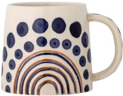 Bloomingville Sötétkék-bézs agyagkerámia bögre 515 ml Shama - Bloomingville