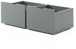 Vipack Szürke gyerekágy alatti fiók szett 2 db-os Pino - Vipack - bonami - 73 687 Ft