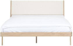 GAZZDA Fehér-natúr színű tölgyfa franciaágy 160x200 cm Fawn - Gazzda