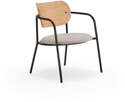 Teulat Szürke fotel tölgyfa dekorral Eclipse - Teulat