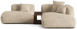 Micadoni Bézs bársony moduláris sarokkanapé (jobb oldali-heverő résszel) Martina - Micadoni - bonami - 854 240 Ft