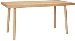 Hübsch Étkezőasztal tölgyfa dekorral 80x160 cm Herringbone - Hübsch