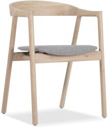 GAZZDA Muna étkezőszék tömör tölgyből, szürke ülőrésszel - Gazzda