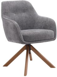 Unique Furniture Szürke kárpitozott étkezőfotel szett 2 db-os Avola - Unique Furniture