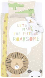 Catherine Lansfield Világosbarna egyszemélyes gyerek ágyneműhuzat 135x200 cm Roarsome Animals - Catherine Lansfield