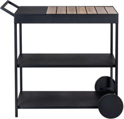 Wenko Gurulós zsúrkocsi akácfa asztallappal 40x80 cm Miro - Wenko