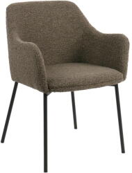 House Nordic Barna kárpitozott karfás étkezőfotel Melilla - House Nordic