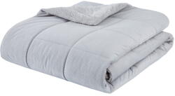 Catherine Lansfield Világosszürke mikroplüss steppelt ágytakaró franciaágyra 200x220 cm Cosy Cord - Catherine Lansfield