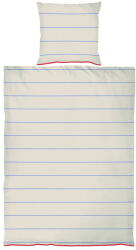 Mette Ditmer Kék-bézs egyszemélyes pamut-szatén ágyneműhuzat 140x200 cm Align - Mette Ditmer Denmark